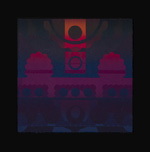 NNCMXT-3, 6 x 6, 2015, ink on japanese fiber - lithograph